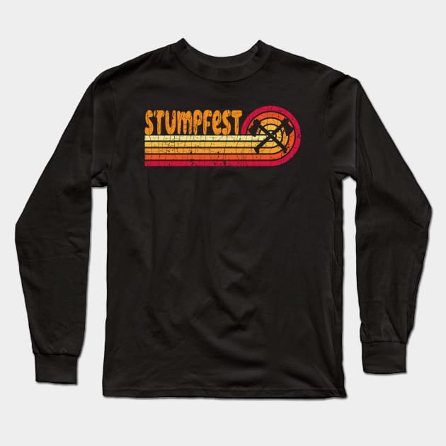 Stumpfest Axe Retro Long Sleeve T-Shirt by Pasar di Dunia